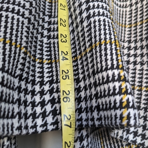 Alyx Houndstooth Check Short Pea Coat in Black, Yellow, White (Alyx 12 = US M) - Picture 9 of 9
